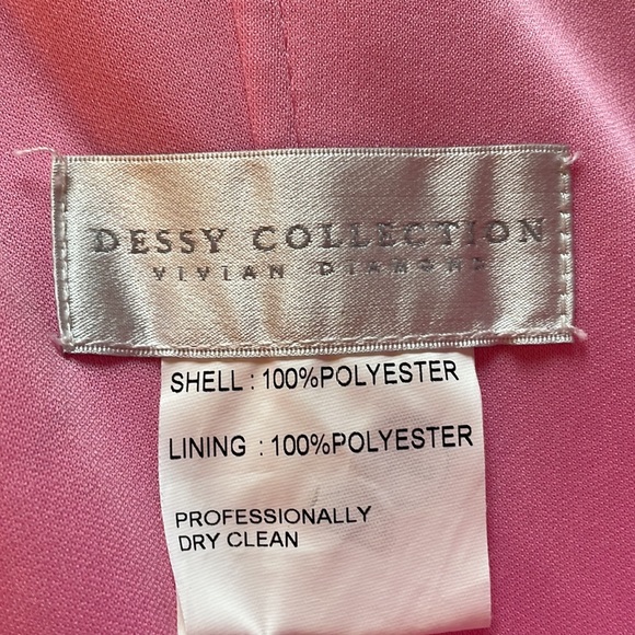 Dessy Collection Pink Gown - Picture 6 of 8